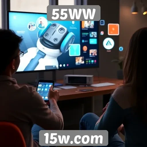 Novos recursos de interatividade no 55WW